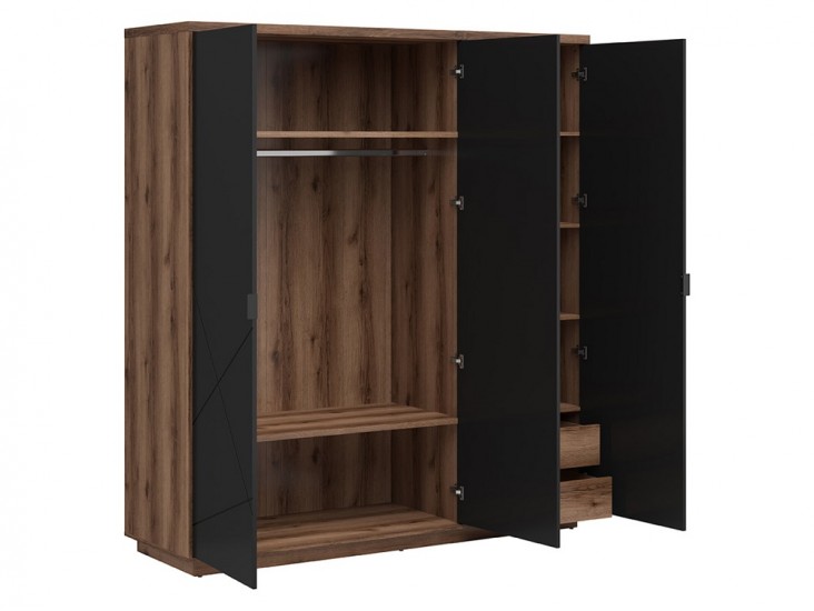Forn SZF3D gardrób matt fekete/ sötét delano tölgy Forn SZF3D gardrób matt fekete/ sötét delano tölgy