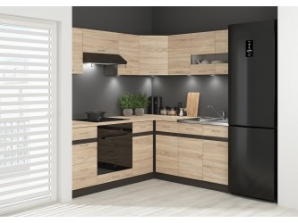 Junona sarokkonyha NAR3 balos munkalap nélkül sonoma tölgy/ wenge