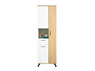 Madi MD3 W2D1W V1 fehér lux/ keksz tölgy vitrin