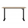 Space office BIU/140/68/B (elektr. emelő 72-120) matt fekete/ artisan tölgy íróasztal