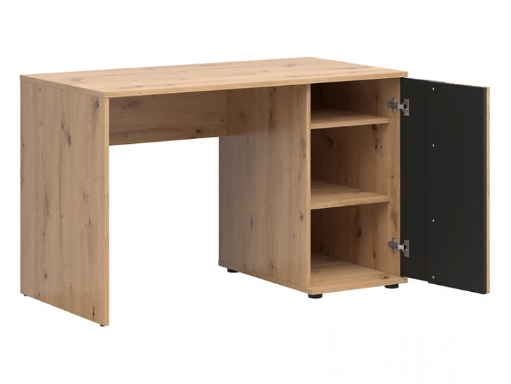 Vabres BIU1D íróasztal fekete/ artisan tölgy