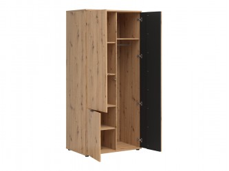 Vabres SZF3D akasztós szekrény fekete/ artisan tölgy