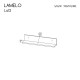 Lamello LA12 P90 fali polc matt fekete/ wotan tölgy Lamello LA12 P90 fali polc matt fekete/ wotan tölgy