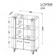 Lofter LO4 RO2D millenium beton/ wotan tölgy Lofter LO4 RO2D millenium beton/ wotan tölgy