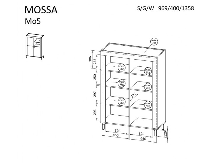Mossa MO5 R3D alacsony szekrény(LED nélkül) kasmír/ Whisky tölgy Mossa MO5 R3D alacsony szekrény(LED nélkül) kasmír/ Whisky tölgy