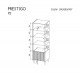 Prestigo P2 SZ2D akasztós - polcos szekrény matt fekete/ warmia dió Prestigo P2 SZ2D akasztós - polcos szekrény matt fekete/ warmia dió