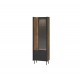 Prestigo P3 W1D1W2S vitrin matt fekete/ warmia dió Prestigo P3 W1D1W2S vitrin matt fekete/ warmia dió