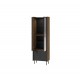 Prestigo P3 W1D1W2S vitrin matt fekete/ warmia dió Prestigo P3 W1D1W2S vitrin matt fekete/ warmia dió