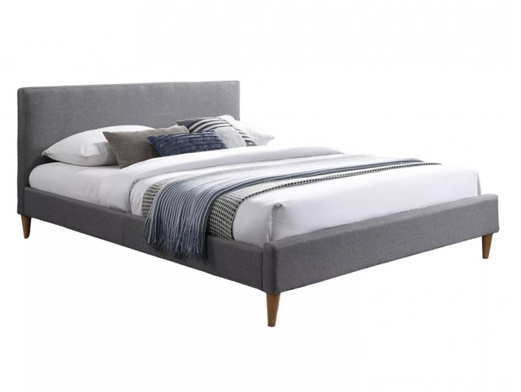 Acoma 160*200 franciaágy szürke/ tölgy Tap. 23