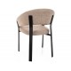 Nagoja étkezőszék fekete láb bézs Tap. 253