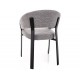 Nagoja étkezőszék fekete láb szürke Tap. 254