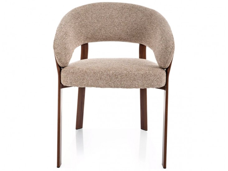 Nagoja D étkezőszék dió láb bézs Tap. 253