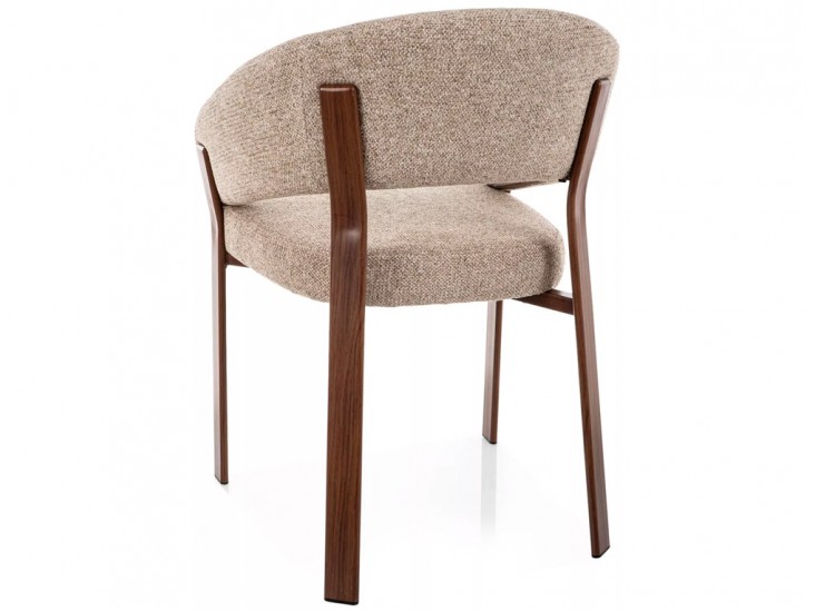 Nagoja D étkezőszék dió láb bézs Tap. 253