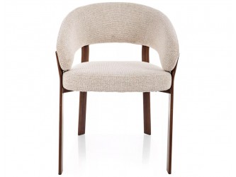 Nagoja D étkezőszék dió láb világos bézs Tap. 255