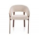 Nagoja D étkezőszék dió láb világos bézs Tap. 255