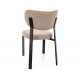 RIN étkezőszék fekete láb bézs Tap. 253