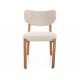 RIN D étkezőszék tölgy láb világos bézs Tap. 255