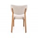 RIN D étkezőszék tölgy láb világos bézs Tap. 255