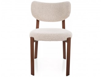 RIN D étkezőszék dió láb világos bézs Tap. 255