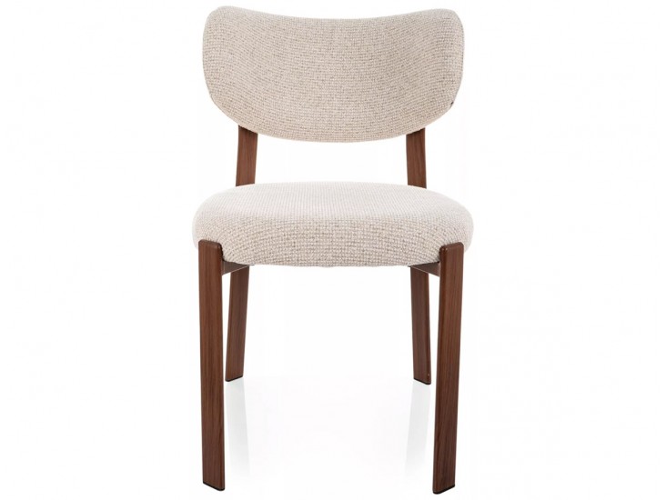 RIN D étkezőszék dió láb világos bézs Tap. 255