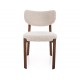 RIN D étkezőszék dió láb világos bézs Tap. 255