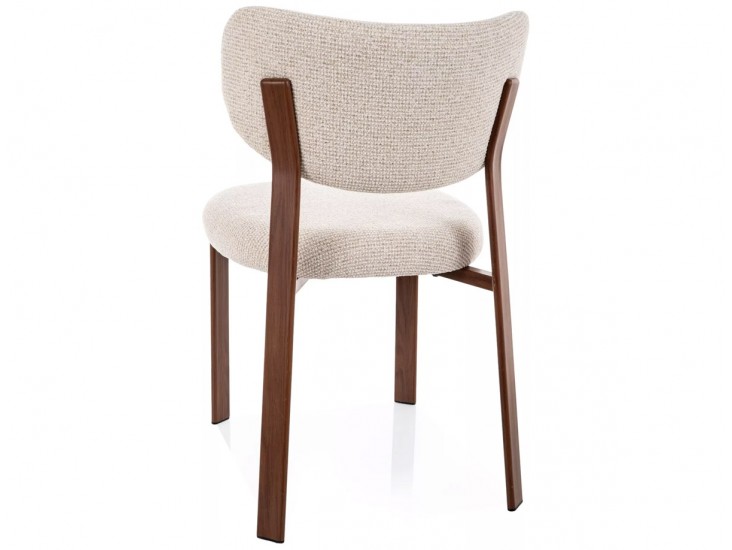 RIN D étkezőszék dió láb világos bézs Tap. 255