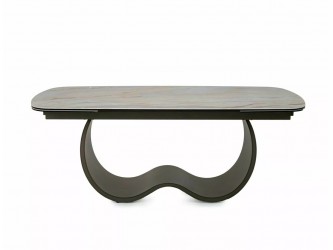 Casablanca 198(274)*98 bővíthető étkező asztal Mont Blanc bézs/ réz