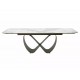 Infinity Ceramic 160(240)*95 bővíthető étkező asztal pandoro fehér/ réz
