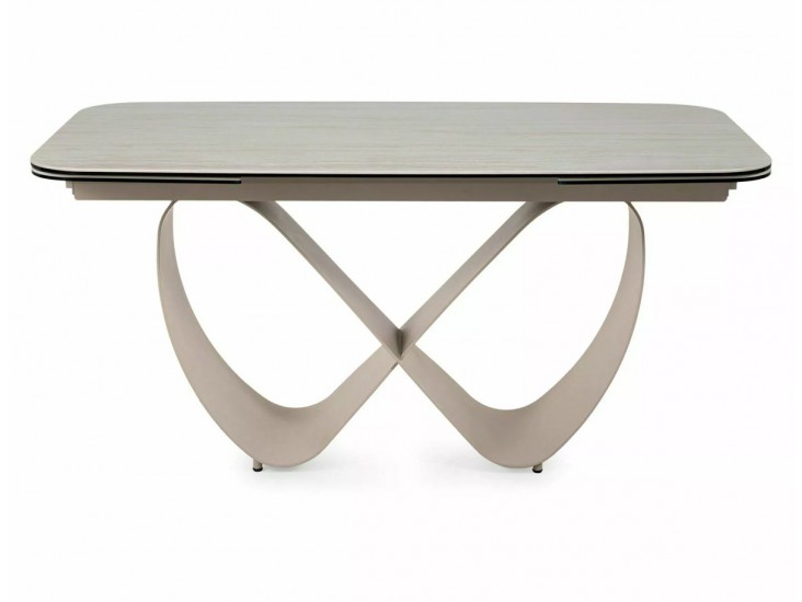 Infinity Ceramic 160(240)*95 bővíthető étkező asztal travertin bézs/ kasmír