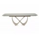 Infinity Ceramic 160(240)*95 bővíthető étkező asztal travertin bézs/ kasmír