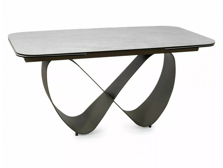 Infinity Ceramic 160(240)*95 bővíthető étkező asztal Taj Mahal bézs/ réz