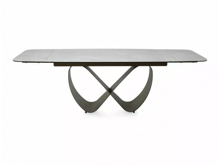 Infinity Ceramic 160(240)*95 bővíthető étkező asztal Taj Mahal bézs/ réz
