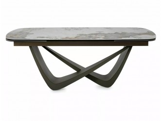 Maranello 200(290)*98 bővíthető étkező asztal pandoro fehér/ réz