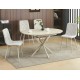 Gaston Ceramic 100(135)*100 bővíthető étkező asztal travertin/ kasmír