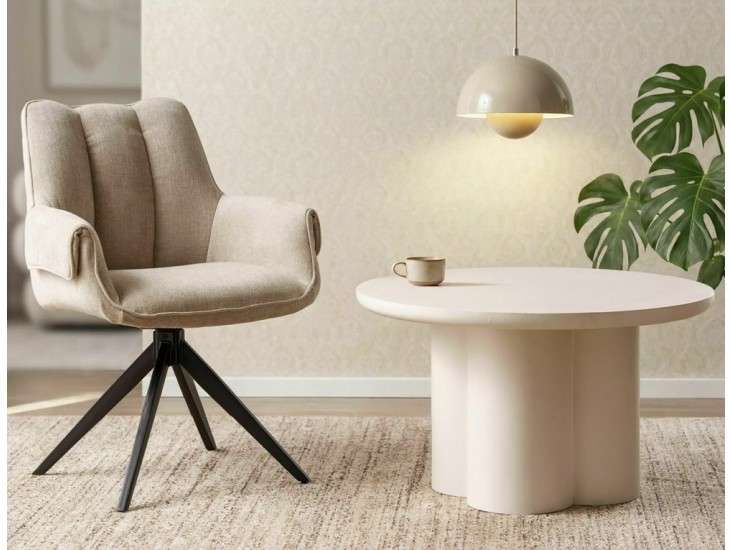 Gio étkező szék fekete láb/ bézs TAP.250