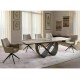 Infinity Ceramic 160(240)*95 bővíthető étkező asztal pandoro fehér/ réz