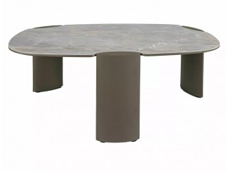 Adoro A Ceramic 118*75 asztalka Grigio szürke/ réz