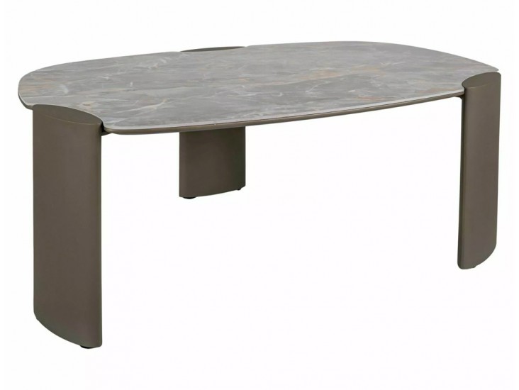 Adoro A Ceramic 118*75 asztalka Grigio szürke/ réz