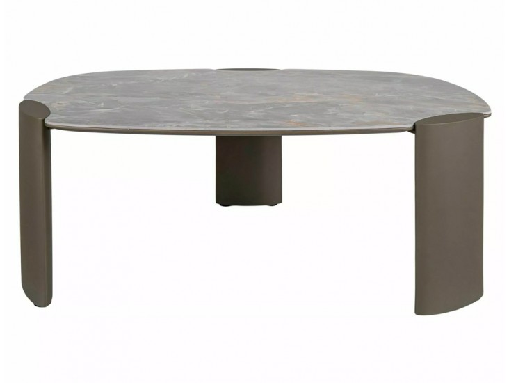 Adoro A Ceramic 118*75 asztalka Grigio szürke/ réz