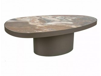 Gusto A Ceramic 118*73 asztalka Patagonia barna/ réz