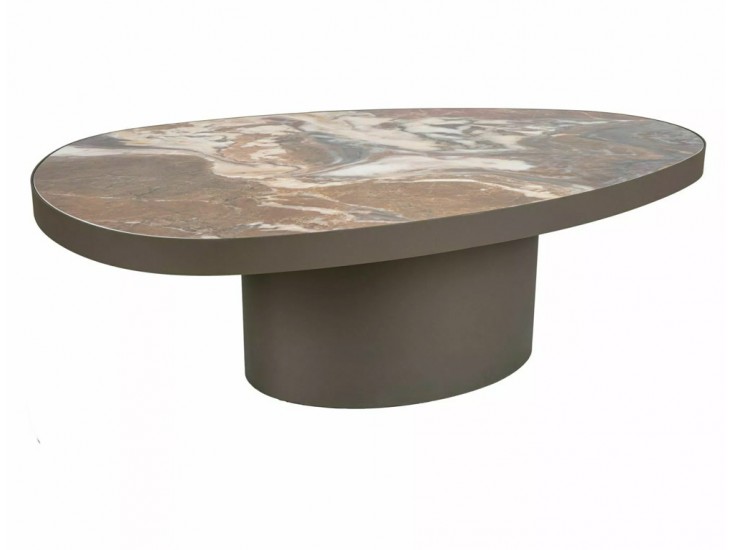 Gusto A Ceramic 118*73 asztalka Patagonia barna/ réz