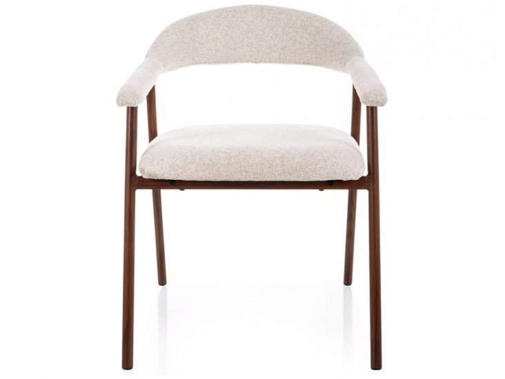 Lagos D Raven étkezőszék dió láb bézs 22