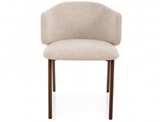 Osaka D étkezőszék dió láb világos bézs Tap. 255