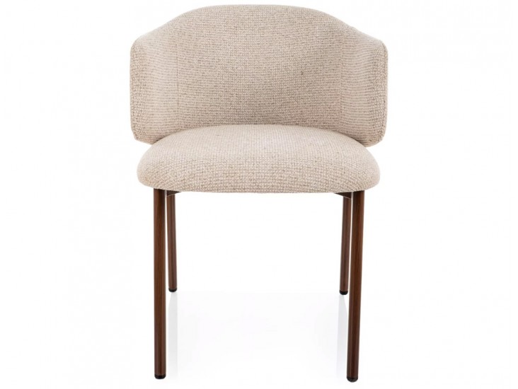 Osaka D étkezőszék dió láb világos bézs Tap. 255