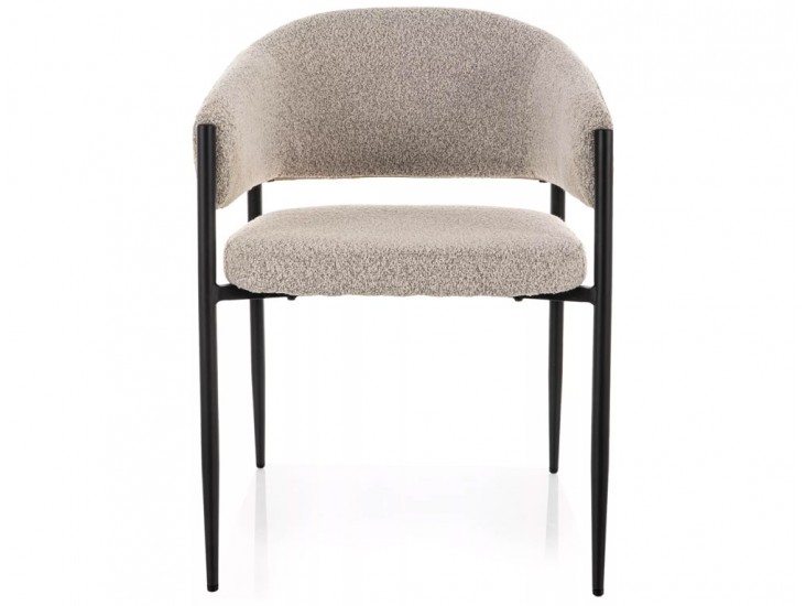 Akita étkezőszék fekete láb bézs Tap. 231