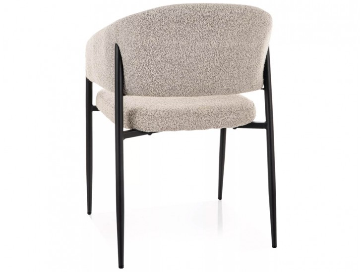 Akita étkezőszék fekete láb bézs Tap. 231