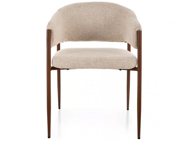 Akita D étkezőszék dió láb világos bézs Tap. 255