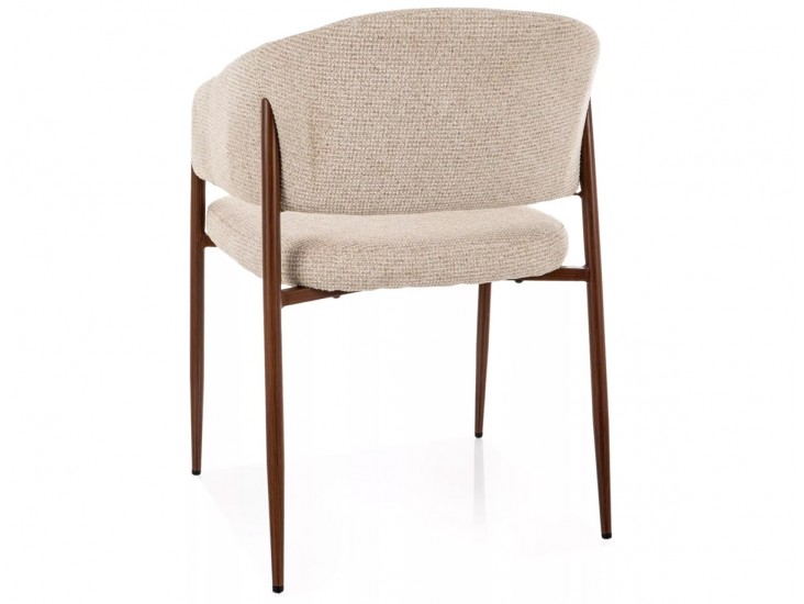 Akita D étkezőszék dió láb világos bézs Tap. 255