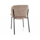 Kiso Noelle étkező szék fekete láb/ sötét bézs 33
