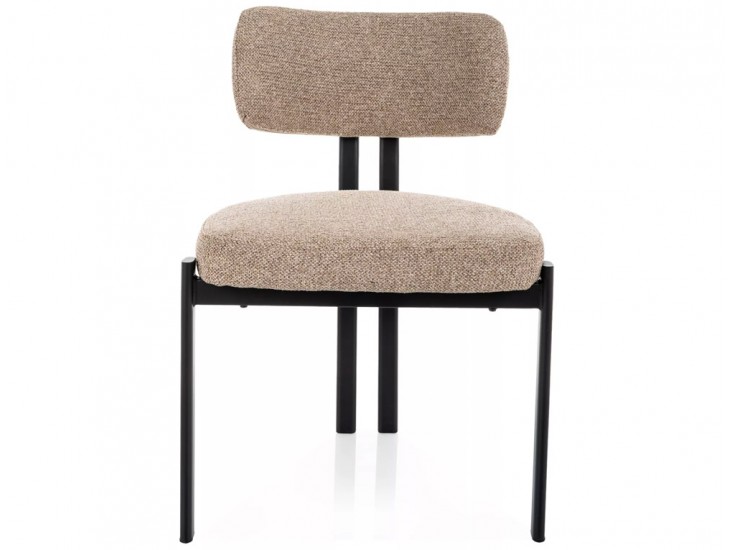 Misaki étkezőszék fekete láb bézs Tap. 253